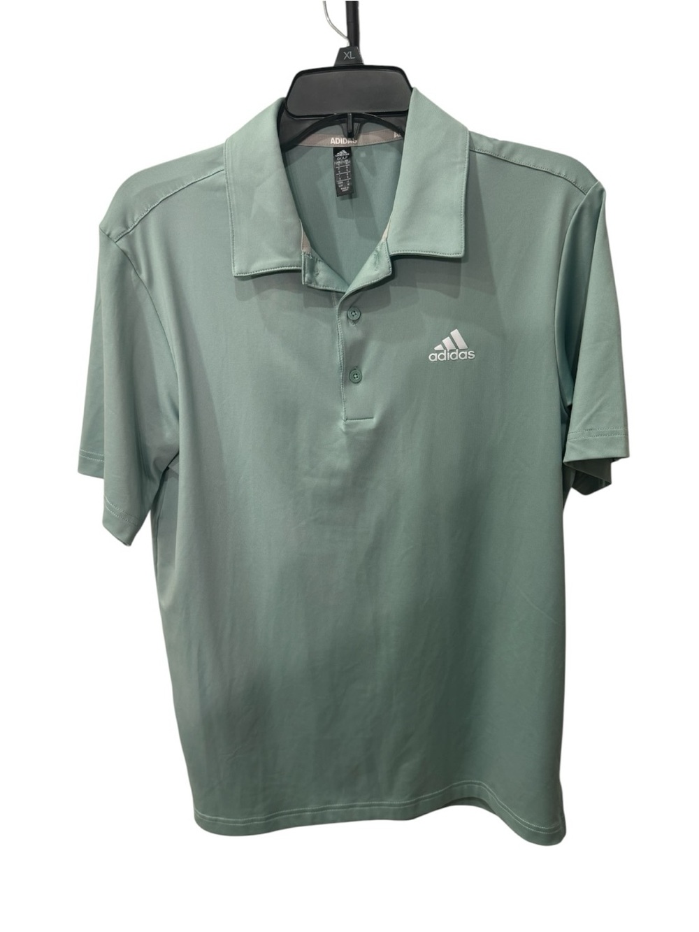 Adidas Ultimate365 Solid Polo Shirt in a light green color mens size S